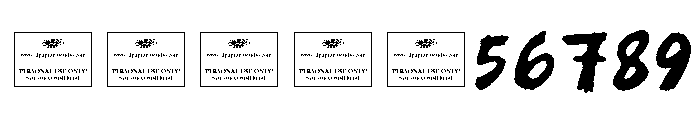 Burn Timber Free Regular Font OTHER CHARS