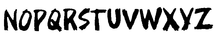 Burn Timber Free Regular Font UPPERCASE