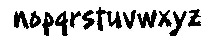 Burn Timber Free Regular Font LOWERCASE