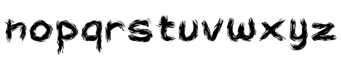 Burnart Font LOWERCASE