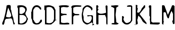 Burned-Gothic Font UPPERCASE