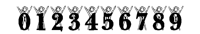 Burning Man Google 1998 Regular Font OTHER CHARS