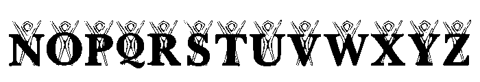 Burning Man Google 1998 Regular Font UPPERCASE