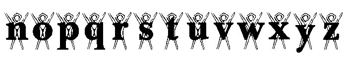 Burning Man Google 1998 Regular Font LOWERCASE
