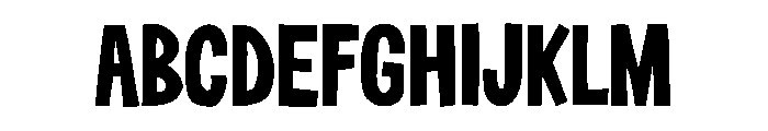 Burnout1 Font UPPERCASE