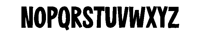 Burnout1 Font UPPERCASE
