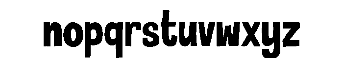 Burnout1 Font LOWERCASE