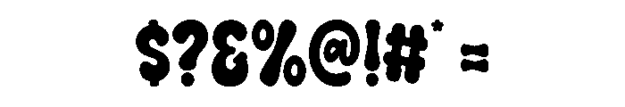 Burst Bubble Regular Font OTHER CHARS