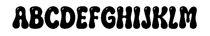 Burst Bubble Regular Font UPPERCASE