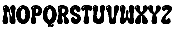 Burst Bubble Regular Font UPPERCASE