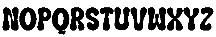 Burst Bubble Regular Font LOWERCASE