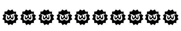 Burst Flower Regular Font OTHER CHARS