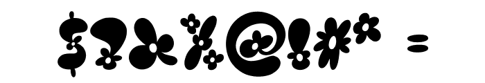 Burst Flower Regular Font OTHER CHARS