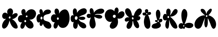 Burst Flower Regular Font UPPERCASE