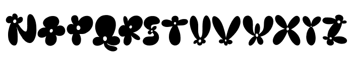 Burst Flower Regular Font UPPERCASE