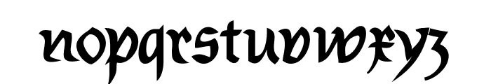 Burtinomatic-DemiBold Font LOWERCASE