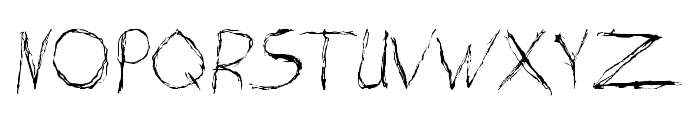 Burton Scratch Regular Font UPPERCASE