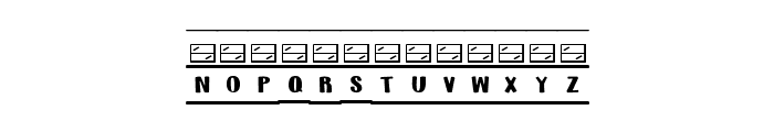 (Bus-words) Font UPPERCASE