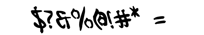 Bushido Bold Leftalic Font OTHER CHARS
