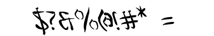 Bushido Leftalic Font OTHER CHARS