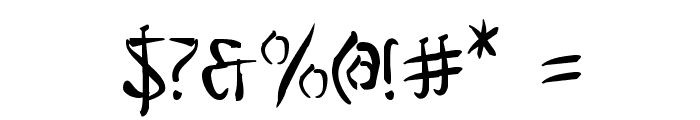 Bushido Font OTHER CHARS