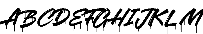 Bushland Splat PERSONAL USE PERSONAL USE ONLY Font UPPERCASE