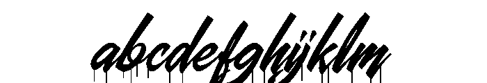 Bushland Splat PERSONAL USE PERSONAL USE ONLY FONT