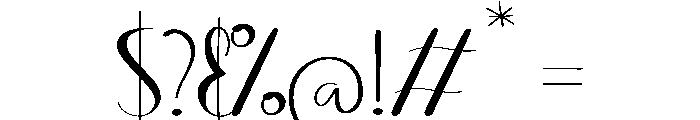 Busy Font OTHER CHARS