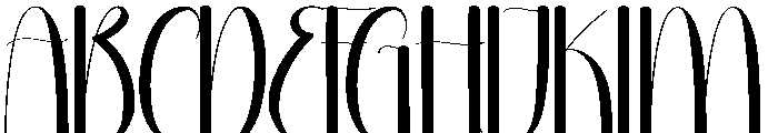 Busy Font UPPERCASE