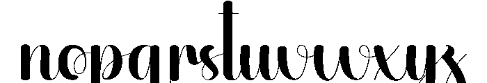 Busy Font LOWERCASE