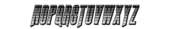 Butch & Sundance Chrome Italic Font LOWERCASE