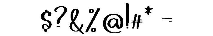 Butter Chocolate Font OTHER CHARS
