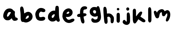 Butter Regular Font LOWERCASE