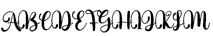 Butter Signature Font UPPERCASE