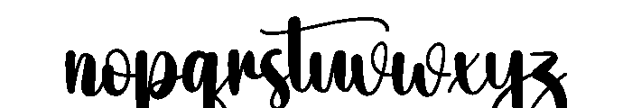 Butter Signature Font LOWERCASE