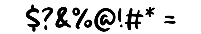Butter Splash Font OTHER CHARS