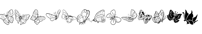 ButterFly Font UPPERCASE