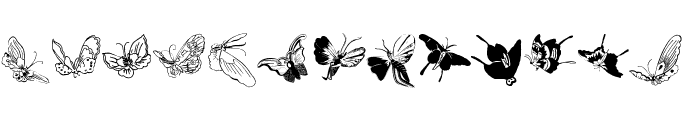 ButterFly Font UPPERCASE