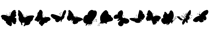 ButterFly Font LOWERCASE