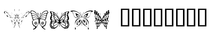 Butterflies Font UPPERCASE