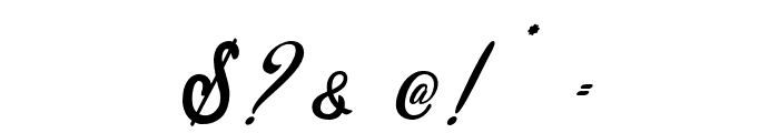 Butterfly Kiss - Personal Use Font OTHER CHARS