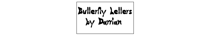 Butterfly Letters Font OTHER CHARS