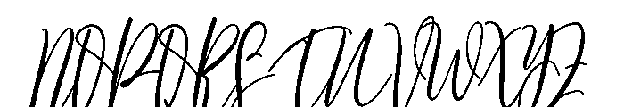 Butterfly2 Font UPPERCASE