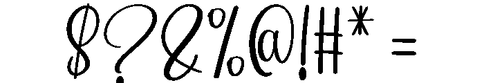 Buttermilk Smoothie Font OTHER CHARS