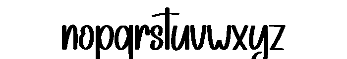 Buttermilk Font LOWERCASE