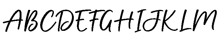 Butterscotch Font UPPERCASE