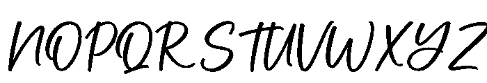 Butterscotch Font UPPERCASE