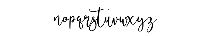 Buttersoy Free Regular Font LOWERCASE