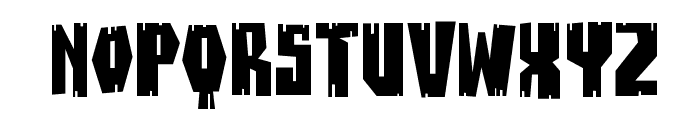 BuzzSaw Chipped AOE Font LOWERCASE