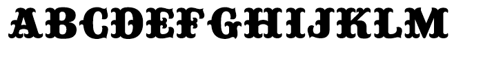 Buckhorn Regular Font UPPERCASE